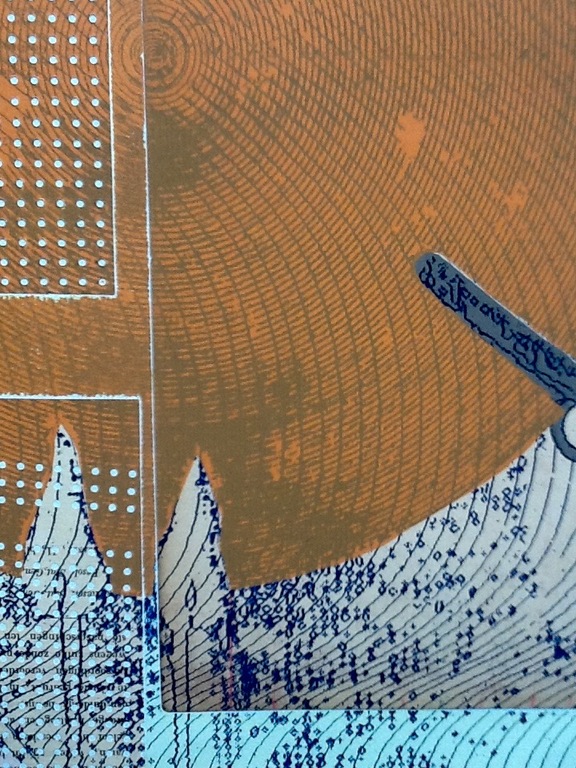 Harald Vlugt,zeefdruk op collage, gesigneerd kopen? Bied vanaf 75!