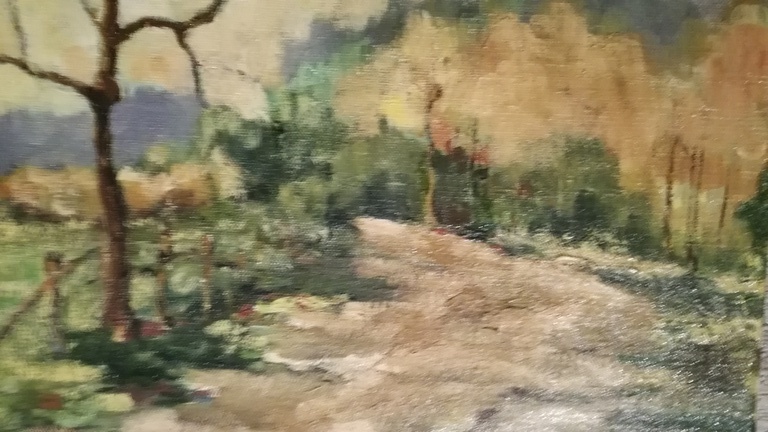 Onbekend kunstenaar, Olieverf op doek, Landschap kopen? Bied vanaf 1!
