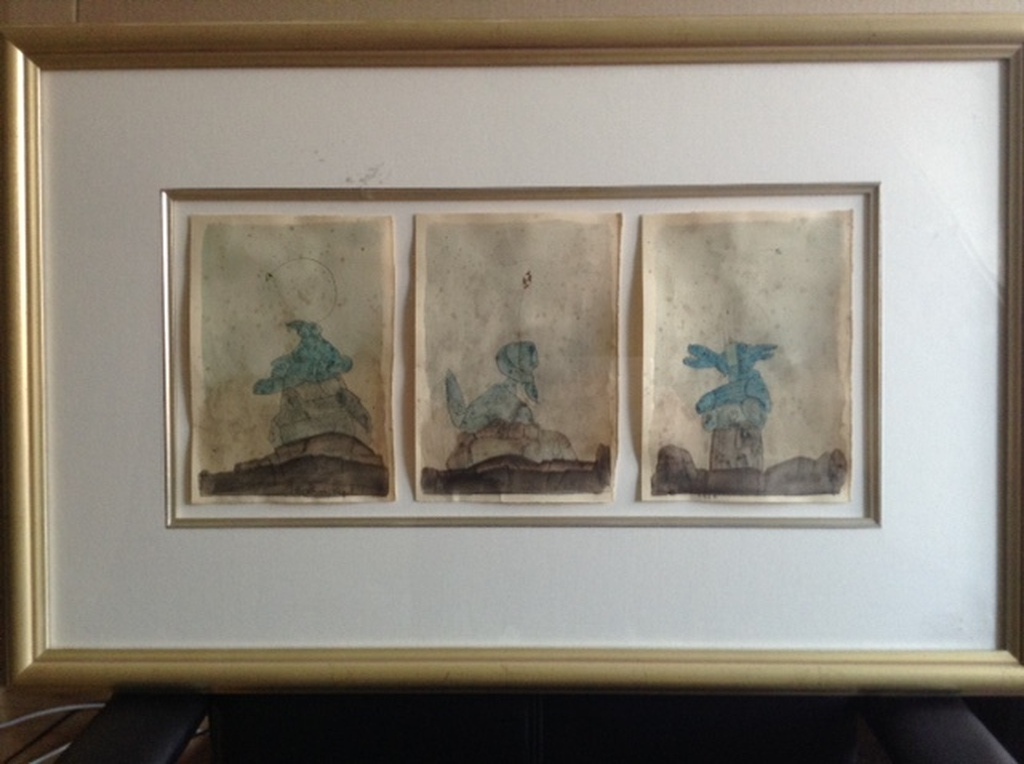 Bernard Berthois-Rigal, aquarel-tekening kopen? Bied vanaf 130!