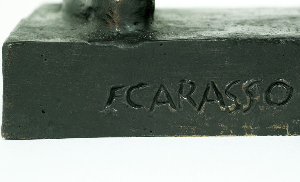 Fred Carasso - Bronzen sculptuur van staand vrouwelijk naakt kopen? Bied vanaf 2600!