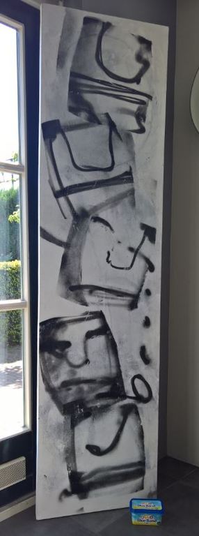 Herman Brood origineel groot schilderij ‘Hotemetotem’  kopen? Bied vanaf 5950!