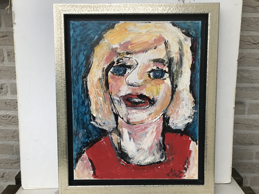 Martin van Wordragen: Schilderij, Blond 2007 (Laatste keer aangeboden!) verkocht voor € 270!