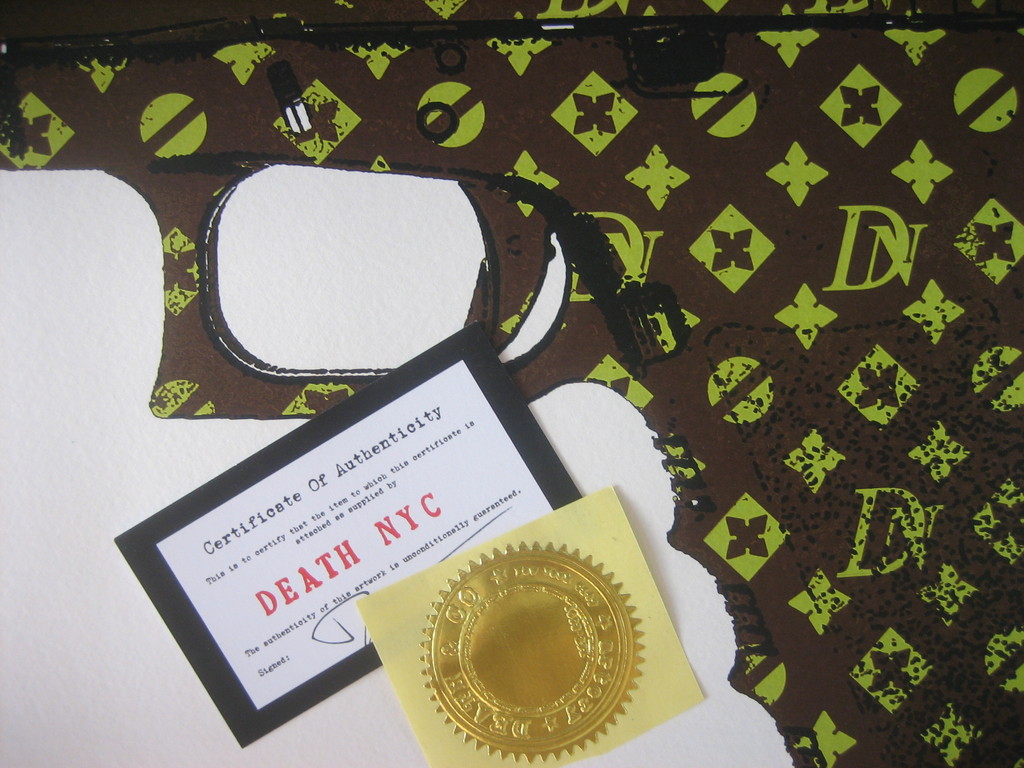Death NYC Limited Edition Signed Graffiti painting Art Print Queen Brown Glock kopen? Bied vanaf 1!