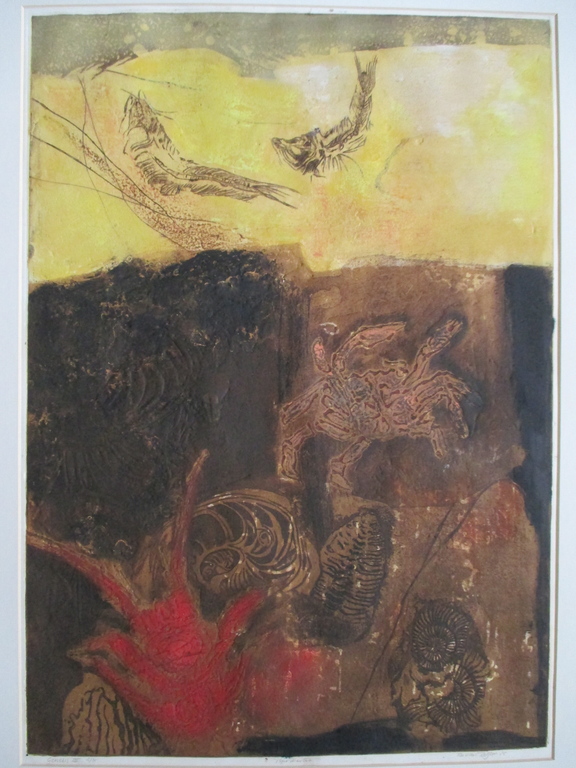 Ru van Rossem, grote reliëf-ets "Genesis III" 1985 kopen? Bied vanaf 60!