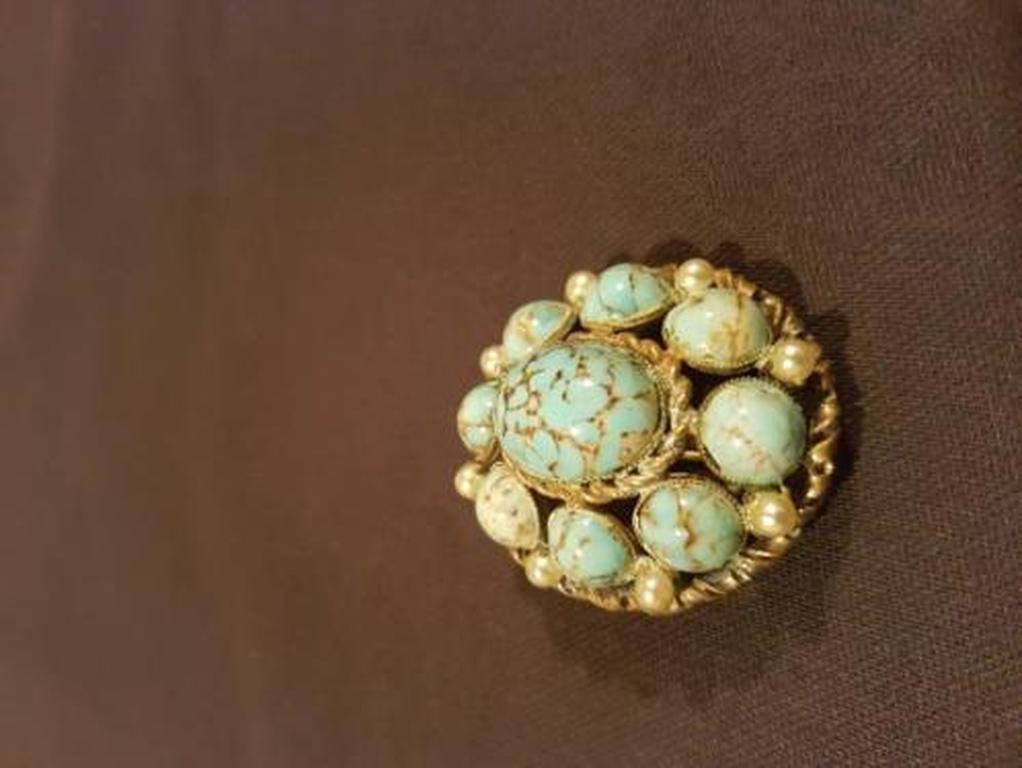 broche anni 60 turchese kopen? Bied vanaf 1!