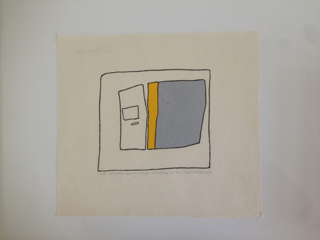 Cees Andriessen: linosnede, verkocht voor € 100!