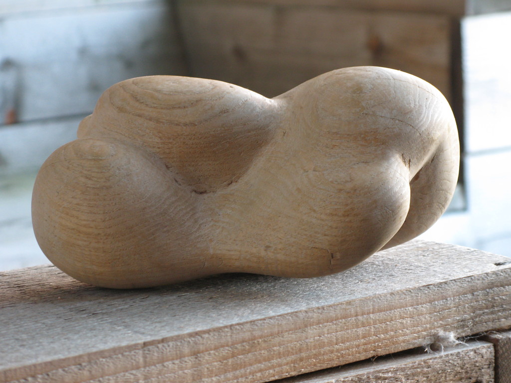 SUMMER SALE - moeder en kind - HOUT SCULPTUUR (22x14x10 cm) verkocht voor € 50!