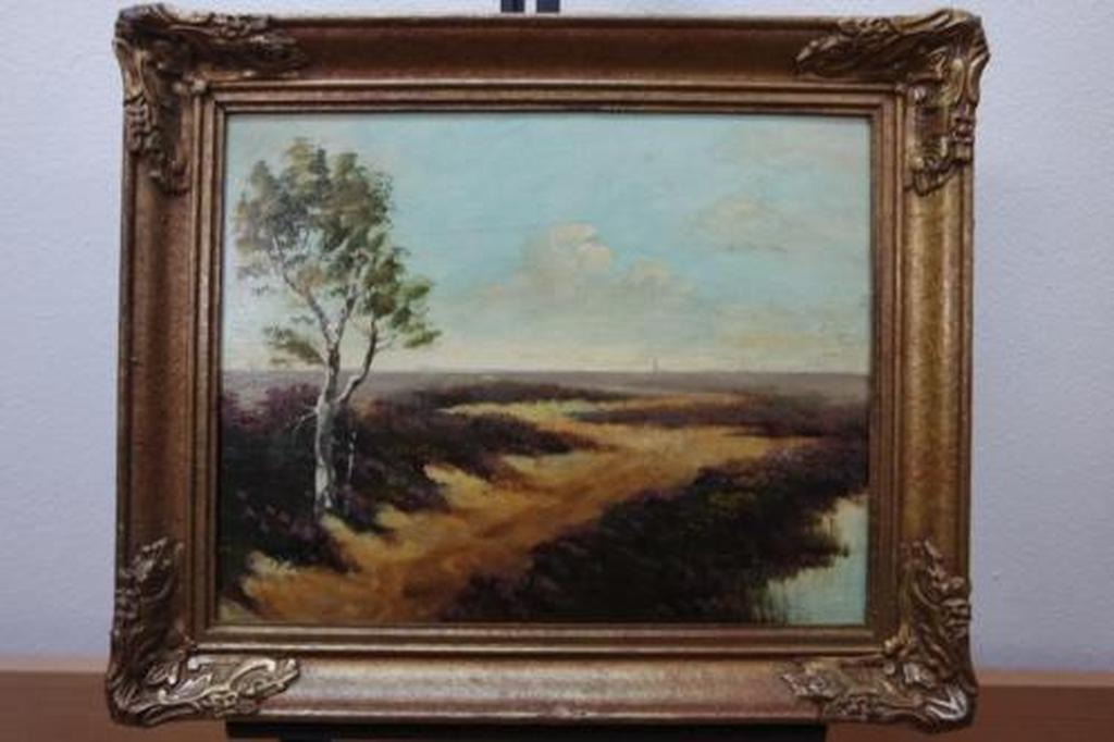 Heidelandschap - olieverf op paneel - gesigneerd door R. Both kopen? Bied vanaf 1!