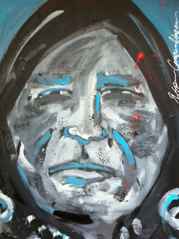 Espen greger Hagen origineel schilderij verkocht voor € 150!