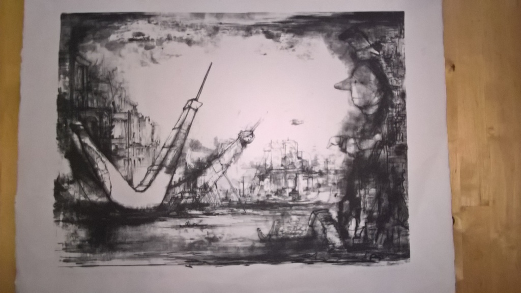 Dirkje Kuik, Litho, Casanova schrijft memoires verkocht voor € 50!