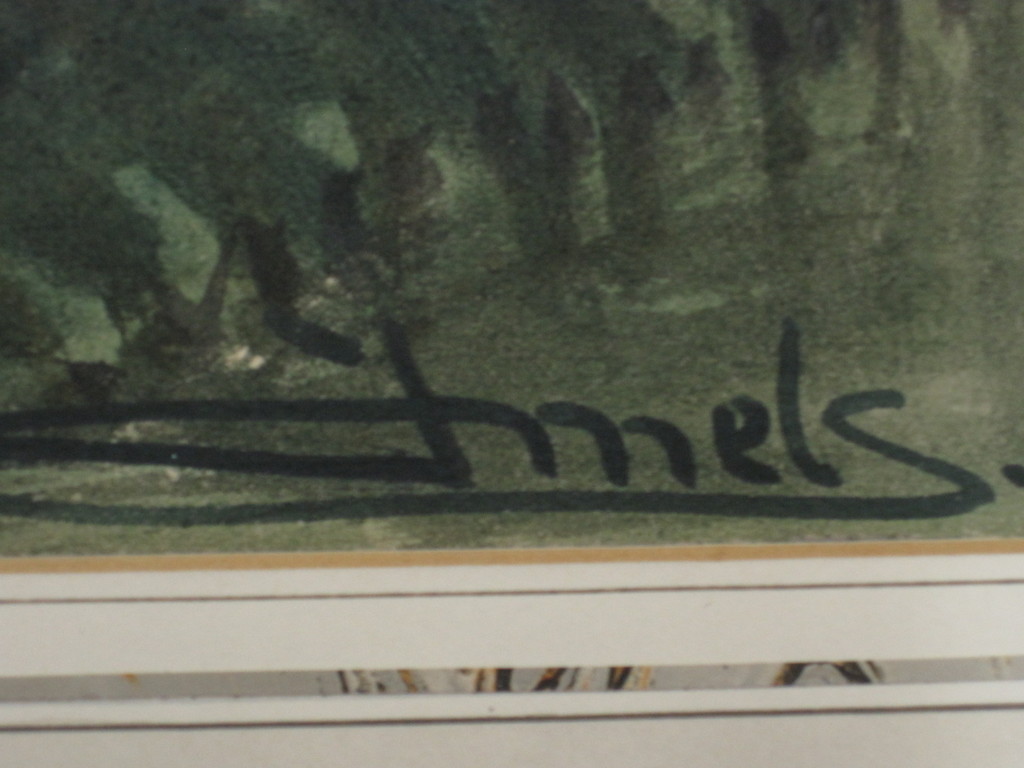 Weergaloos mooi Aquarel "Avond boven Limburgs landschap" van Jac Mels  kopen? Bied vanaf 1!