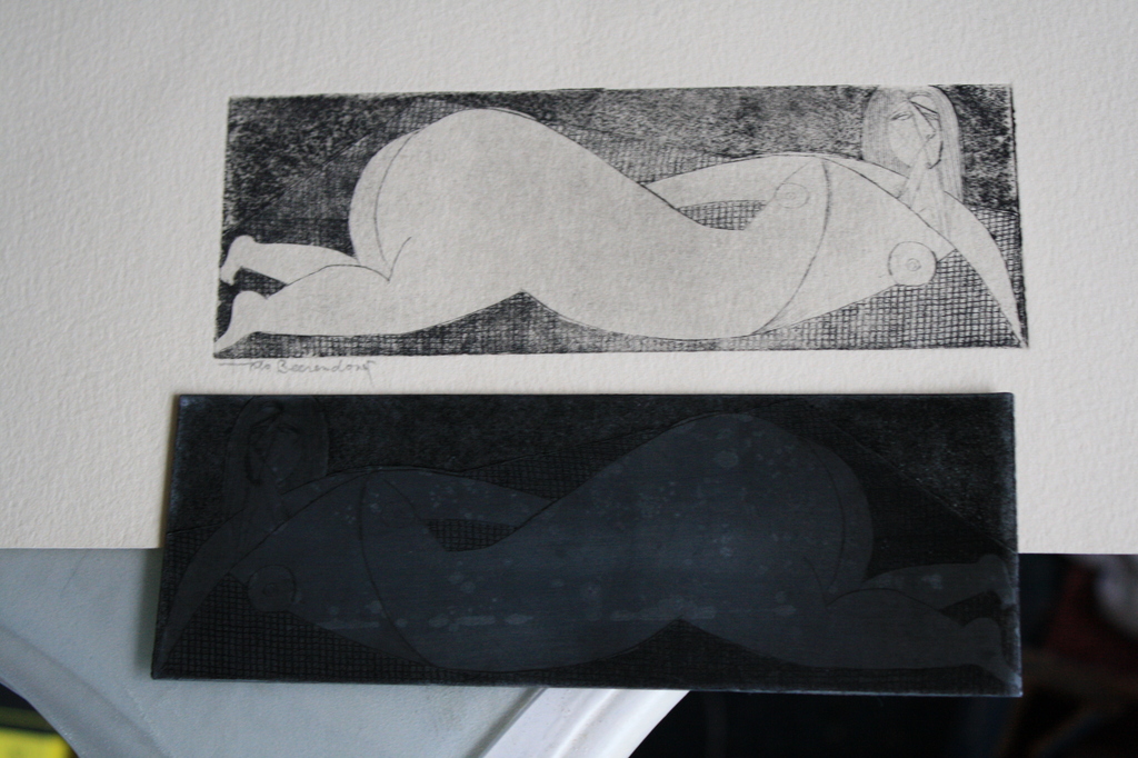 Theo Beerendonk - ETS NAAKT met ORGINELE ETSPLAAT verkocht voor € 50!