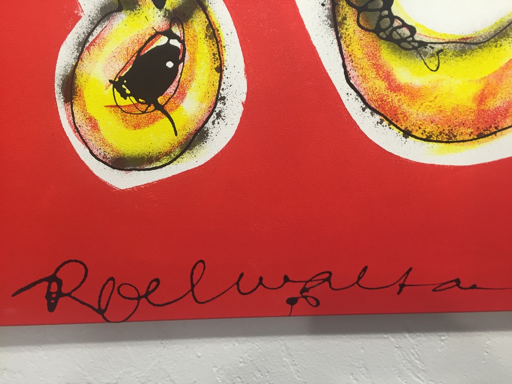 Roel Walta  Acryl op doek  gesigneerd Titel: Muziek liefde kopen? Bied vanaf 1!