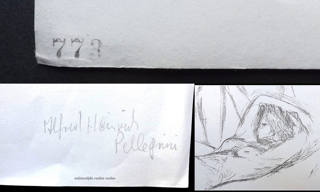 Alfred Heinrich Pellegrini - 1881-1958 - litho met 3 naakten (zeldzaam) kopen? Bied vanaf 1!
