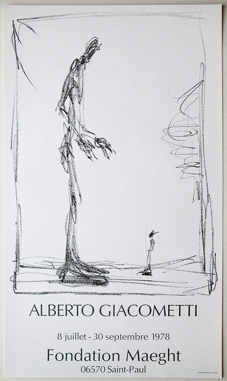Alberto Giacometti, Dessin I, lithografisch affiche, Galerie Maeght –1978 kopen? Bied vanaf 40!