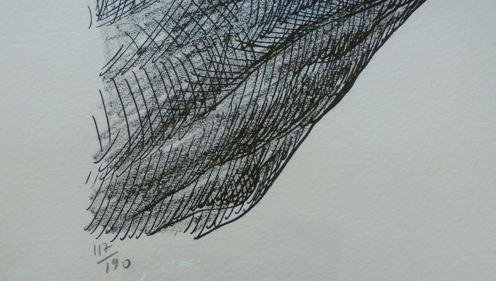 Roland Topor - ingelijste litho: Aide - 1977 kopen? Bied vanaf 85!