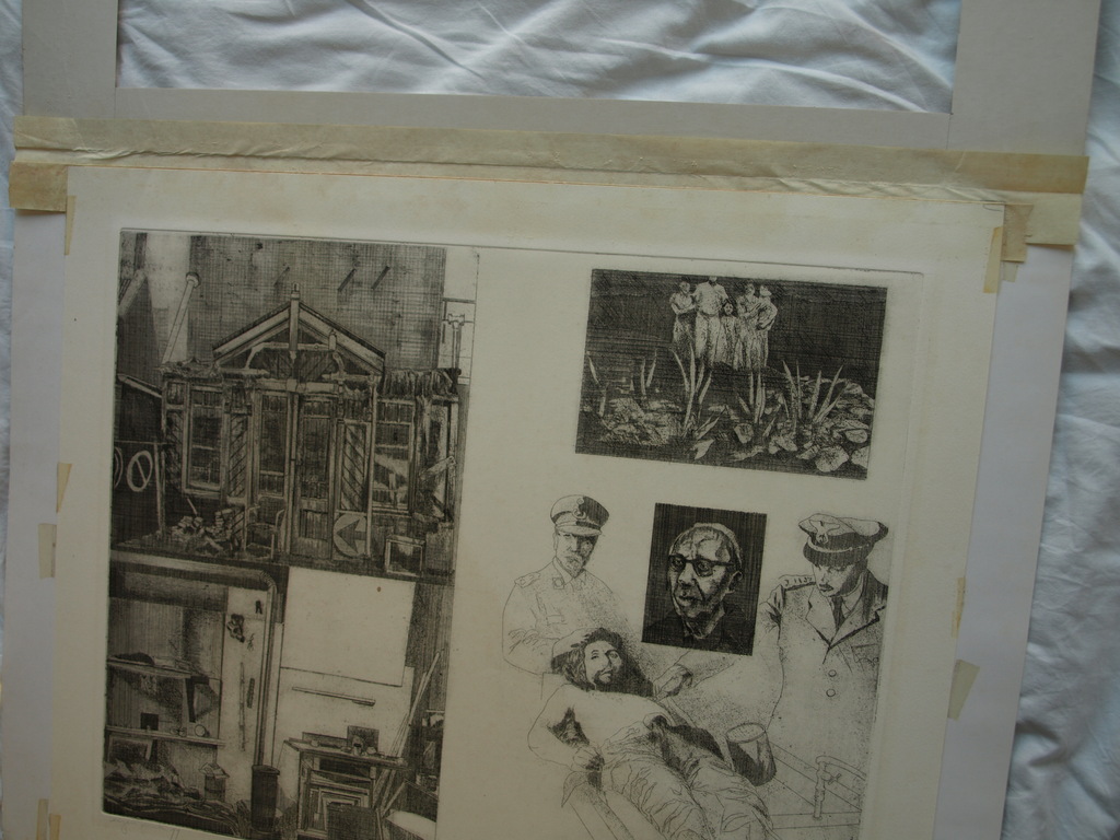 Walter Barten : Ets en aquatint , Herinneringen – gesigneerd – 1977 kopen? Bied vanaf 1!