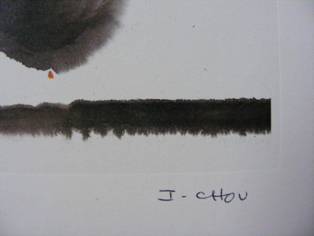 Irene Chou, 2 litho's, "caligraphy", 1985 kopen? Bied vanaf 60!