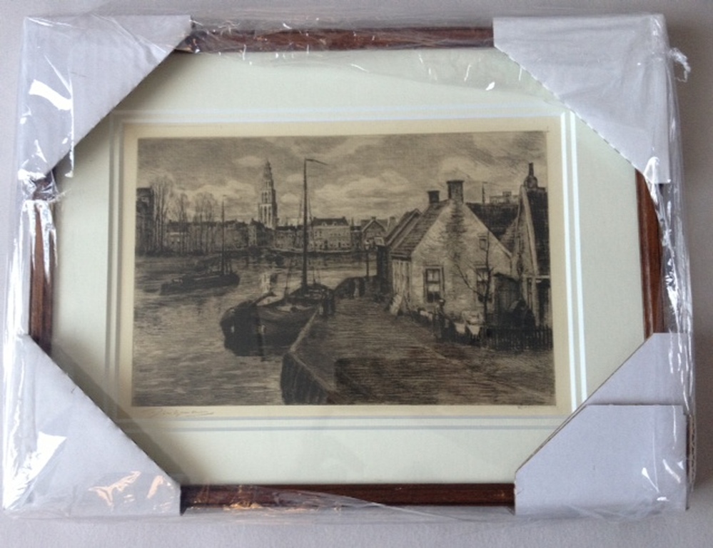 Waalko Dingemans ets Oosterhaven Groningen. verkocht voor € 80!