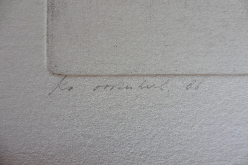 Ko Oosterkerk, De eilanden VI, zwarte naald, 1986 kopen? Bied vanaf 125!