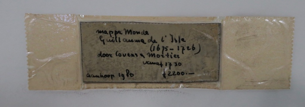 Johannes Condet: Handgekleurde gravure, Mappemonde - Ingelijst kopen? Bied vanaf 1!