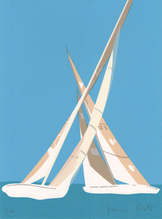 Franco Costa - Ready About - Gesigneerde zeefdruk - 1987 verkocht voor € 35!