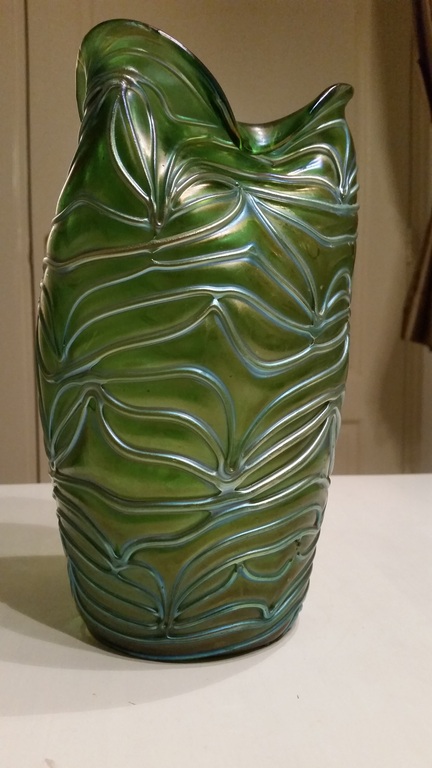 Loetz vaas Creta Formosa van glas, kleur groen  kopen? Bied vanaf 2900!