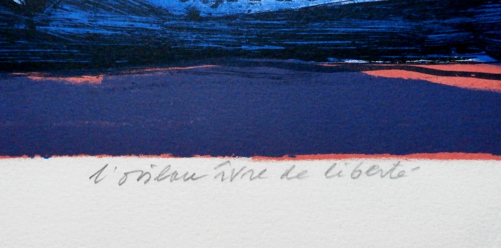 Corneille - Litho: L'oiseau ivre de liberté - 1974 kopen? Bied vanaf 350!