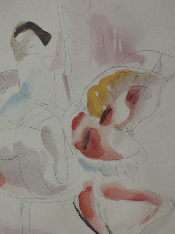 Anoniem (Franse School), In de draaimolen, Gemengde techniek kopen? Bied vanaf 1!