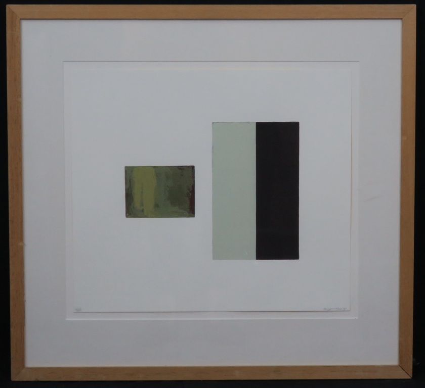 Bert Loerakker: Zeefdruk, Zonder titel -Ingelijst verkocht voor € 93!