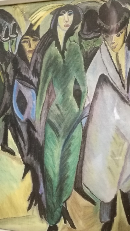 Onbekend kunstenaar naar Kirchner,Pure Art Déco - aquarel,Les dames du quartier kopen? Bied vanaf 30!