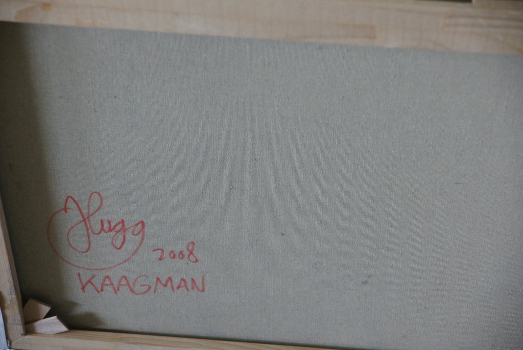 Hugo Kaagman - Kaagman plate serie - origineel - acryl op doek - 100 x 80 cm. kopen? Bied vanaf 595!