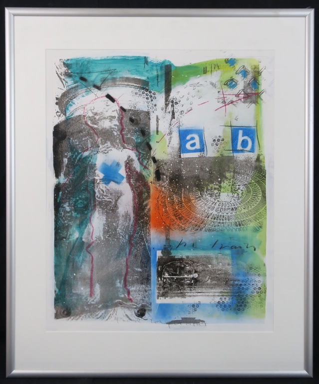 Frank Lengvenius: Gemengde techniek, Z.T. I - Ingelijst verkocht voor € 100!