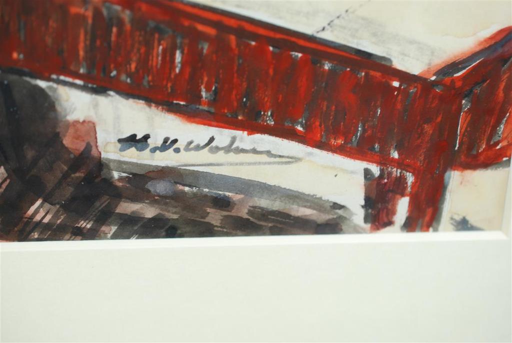 WOLVENS HENRI AQUAREL "FAMILIE ETEND AAN TAFEL" kopen? Bied vanaf 225!