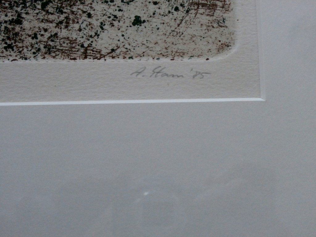 Arthur Stam - ingelijste ets/aquatint kopen? Bied vanaf 40!