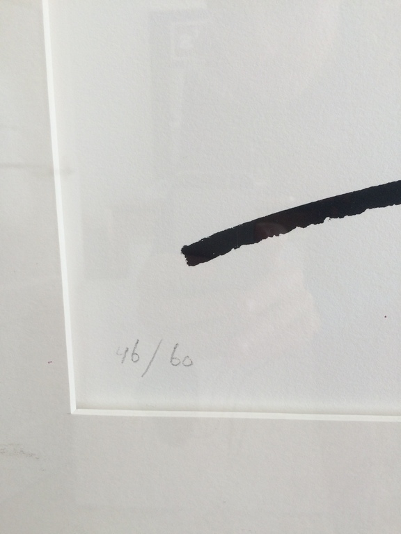 Geert Baas  1997 zonder titel zeefdruk gesigneerd in lijst kopen? Bied vanaf 40!