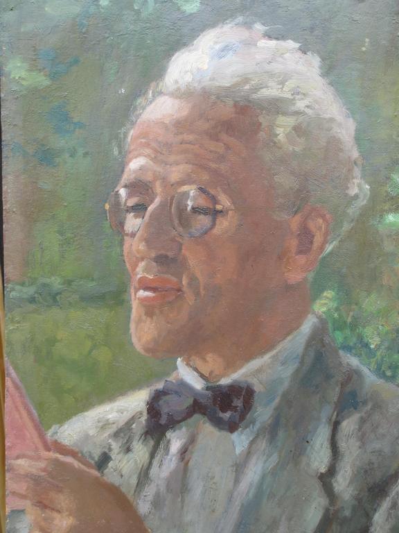 Paul Schultze, Olieverf op board, Portret van Alfred Löb verkocht voor € 90!