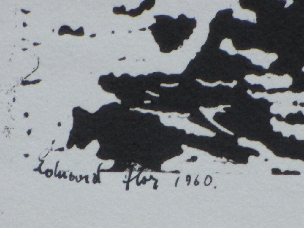 Eduard Flor, Landschap, Houtsnede kopen? Bied vanaf 30!