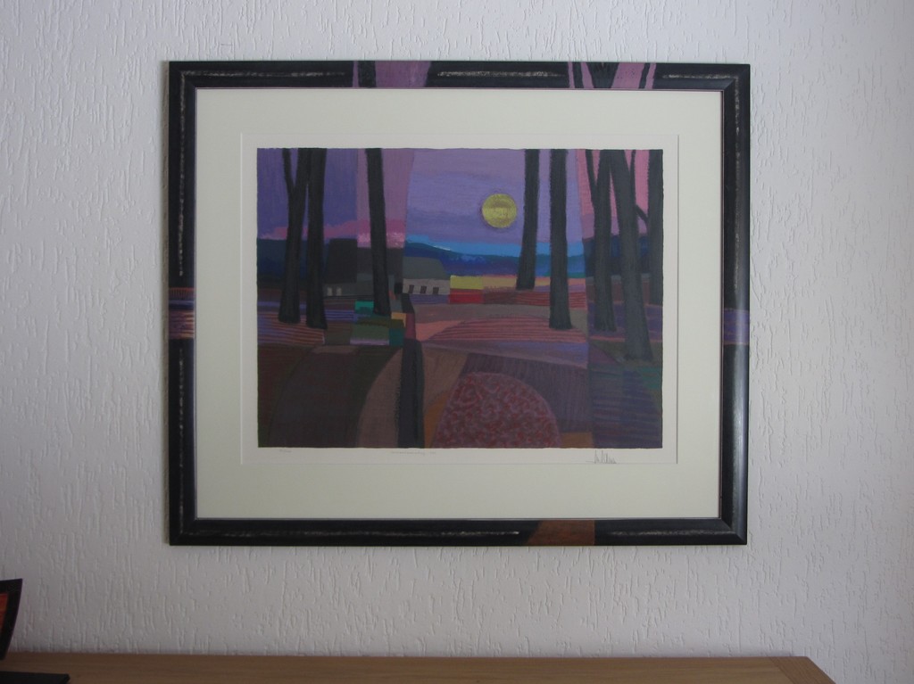Ton Schulten, Zeefdruk,Maanlandschap 1995, Groot kopen? Bied vanaf 699!