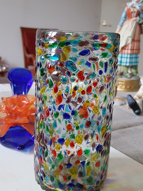 Murano-glas schoen  + Een vaas pulegoso glas  multicolor kopen? Bied vanaf 35!
