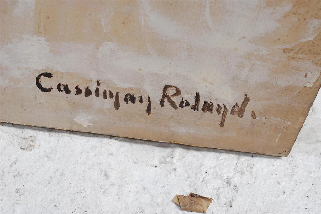 CASSIMAN ROLAND OLIE OP HOUT "DE GITARIST" kopen? Bied vanaf 295!