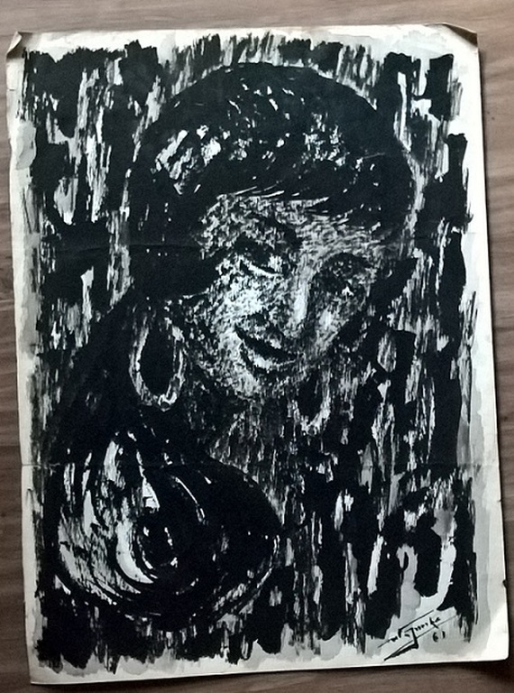 Jurcka Willem, tekening, portret kopen? Bied vanaf 30!