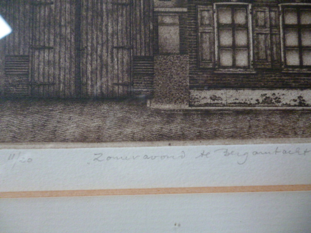 Hans Blanken - ets - Zomeravond te Bergambacht kopen? Bied vanaf 30!