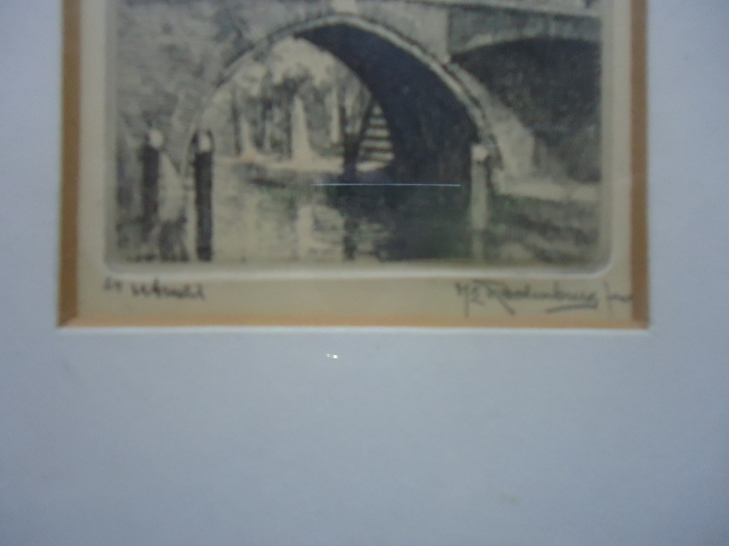 H.E. Roodenburg ( 1895 - 1987 ) - ets - Utrecht.  kopen? Bied vanaf 1!