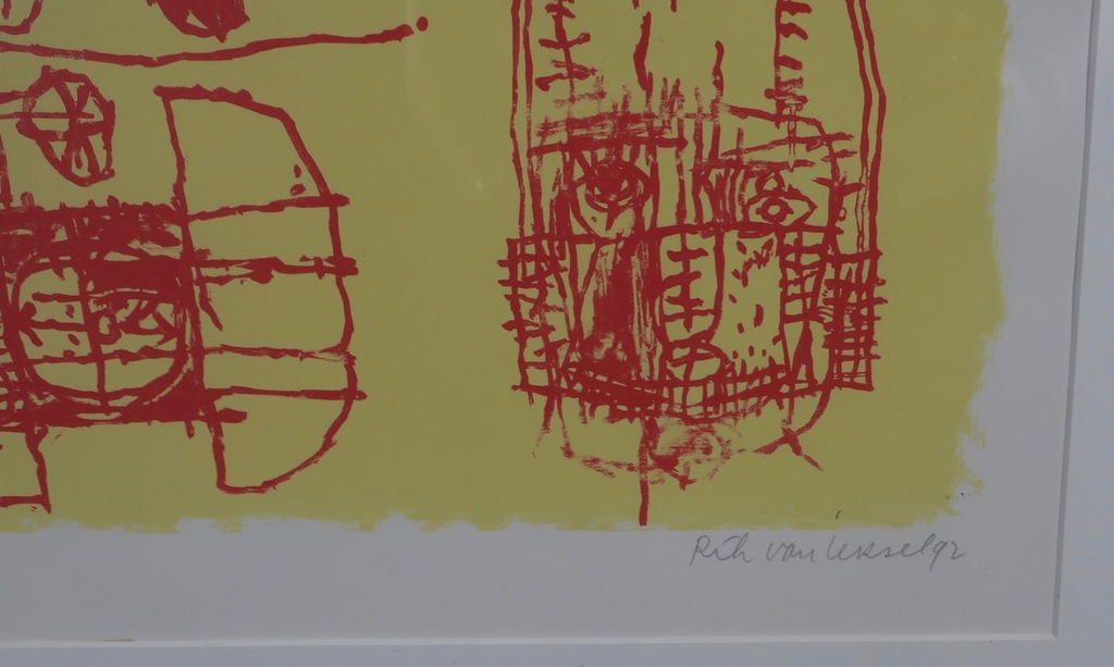 Rik van Iersel: Litho, Number 2 - Ingelijst kopen? Bied vanaf 50!