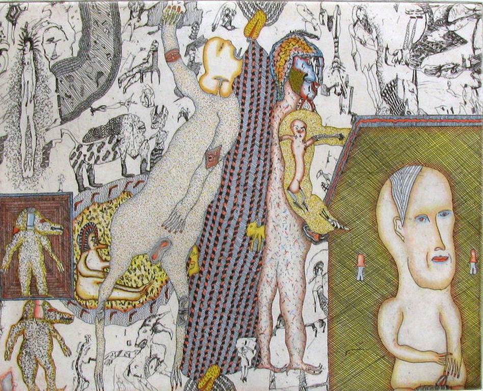 Felix WASKE, "Koperen verhalen", erotische ets, gesigneerd en genummerd kopen? Bied vanaf 1!