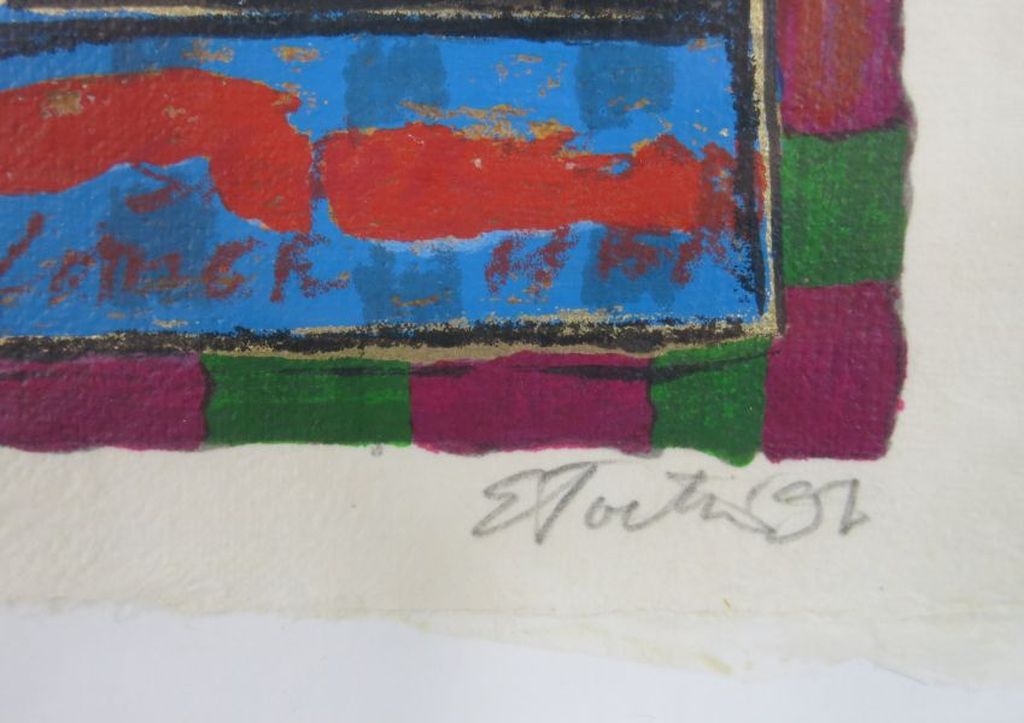 Eric Toebosch, litho: Zonder titel - ingelijst kopen? Bied vanaf 35!
