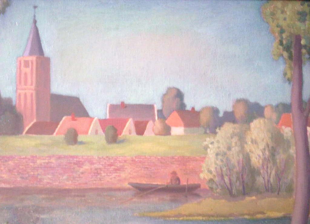 Willem Klijn. Zicht op de vesting van Naarden. kopen? Bied vanaf 495!