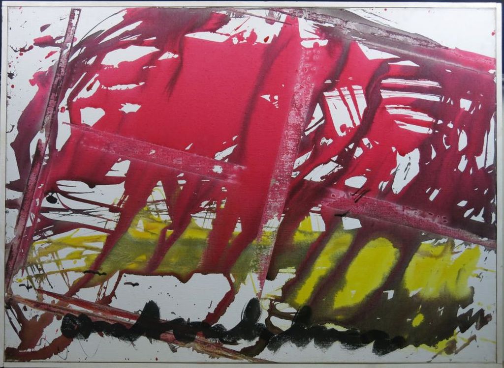 Anton Heyboer: Olieverf op doek, Z.T. - Ingelijst verkocht voor € 300!