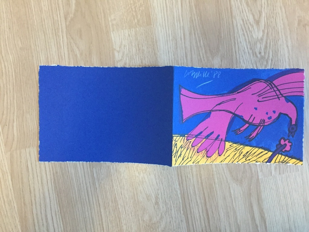 Corneille originele zeefdruk 1988 met persoonlijke tekst ! kopen? Bied vanaf 35!